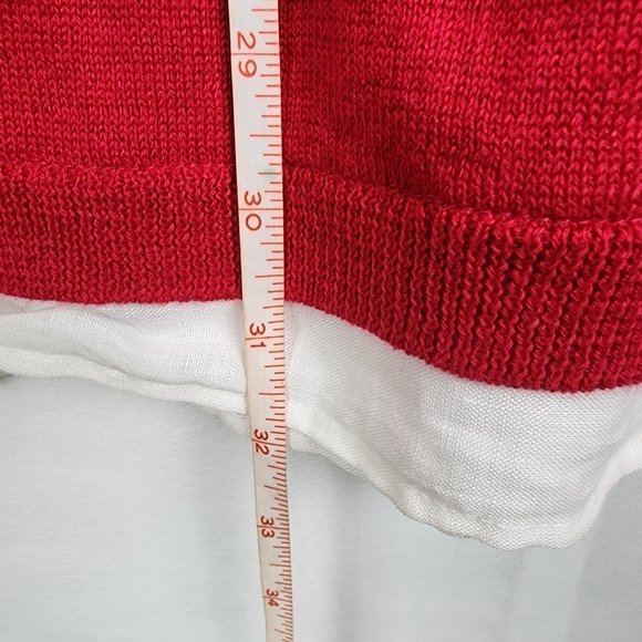 J Jill Linen and Cotton Blend Panel Tunic Sweater Size Large - Picture 6 of 6